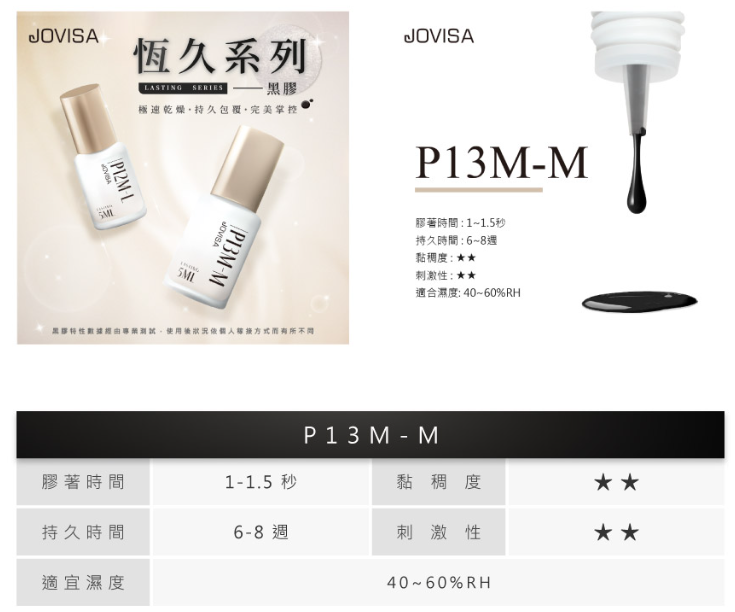 Jovisa Lasting Glue P13M-M (1sec-1.5sec) 5ml